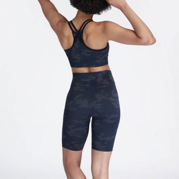 NEW SPANX Look At Me Now Bike Short - Black Camo - Picture 5 of 5